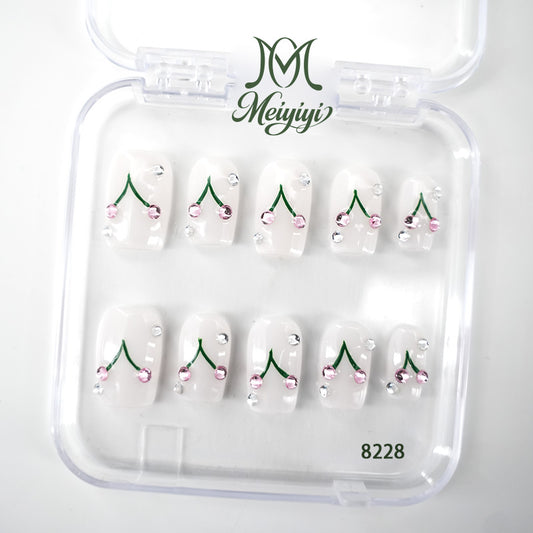 8228-MYY's designer original high-end design customized luxury hand-painted wearable nail art