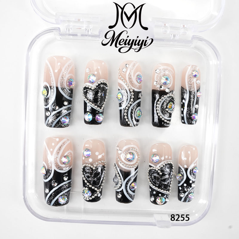 8255-MYY's designer original high-end design customized luxury hand-painted wearable nail art