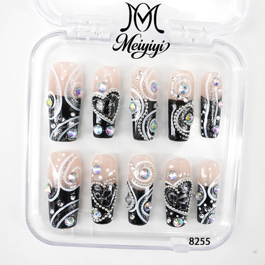 8255-MYY's designer original high-end design customized luxury hand-painted wearable nail art