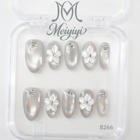 8266-MYY's designer original high-end design customized luxury hand-painted wearable nail art