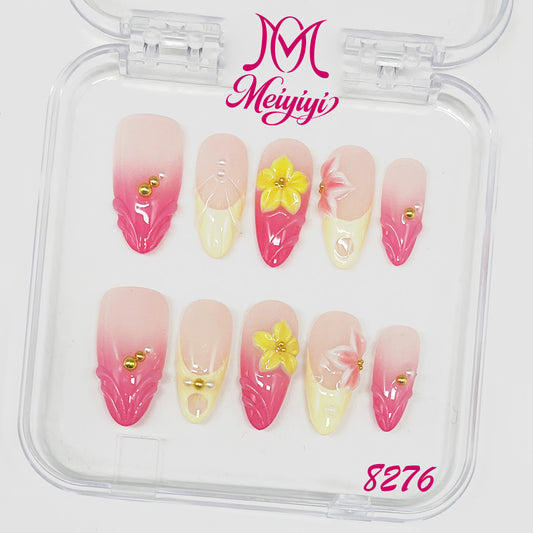 8276-MYY's designer original high-end design customized luxury hand-painted wearable nail art
