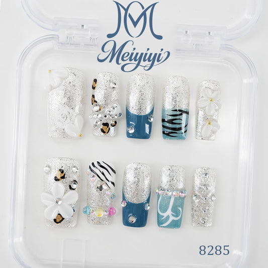 8285-MYY's designer original high-end design customized luxury hand-painted wearable nail art