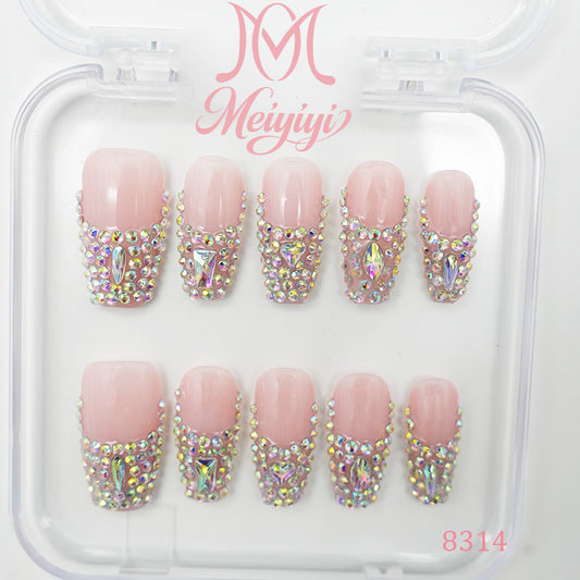 8314-MYY's designer original high-end design customized luxury hand-painted wearable nail art