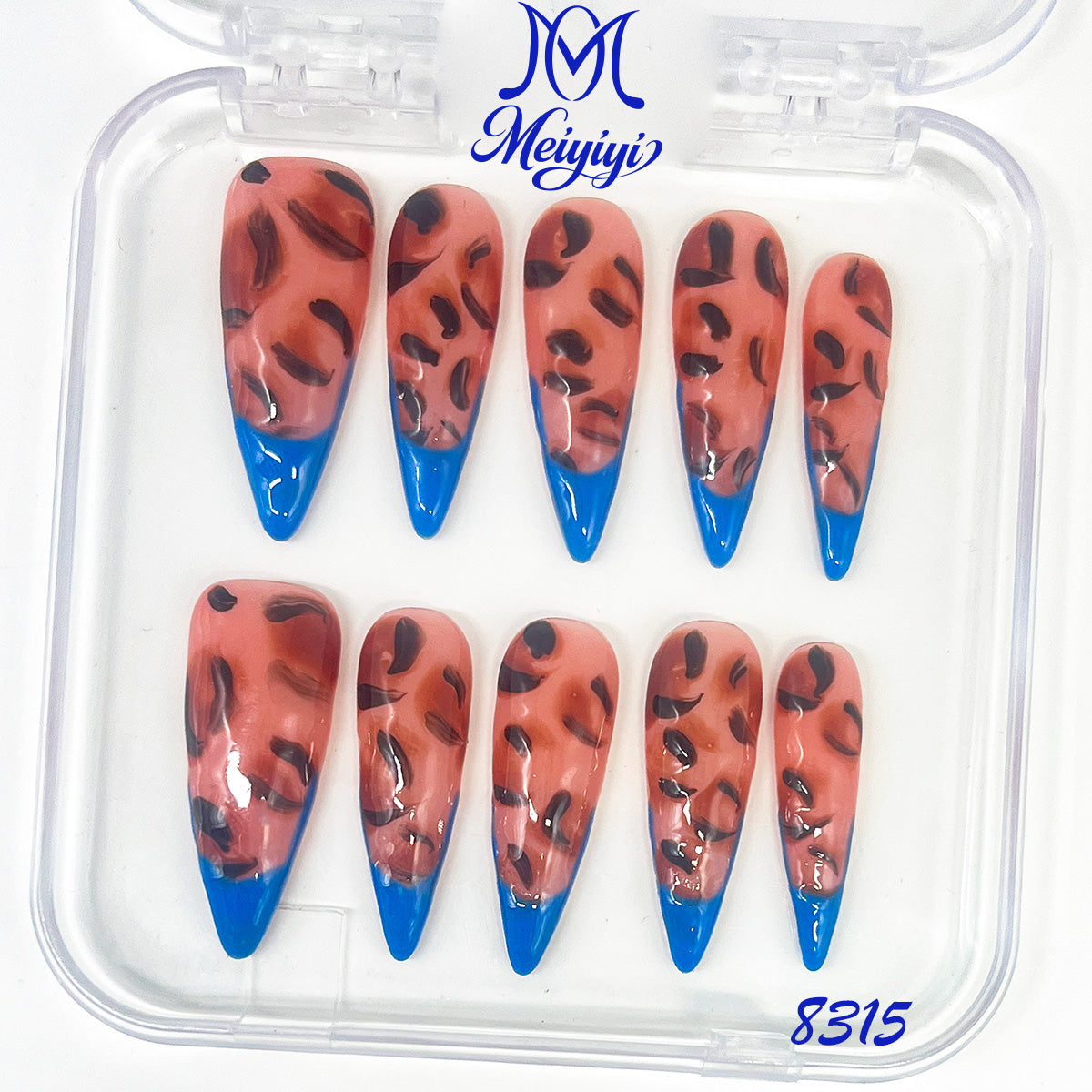 8315-MYY's designer original high-end design customized luxury hand-painted wearable nail art
