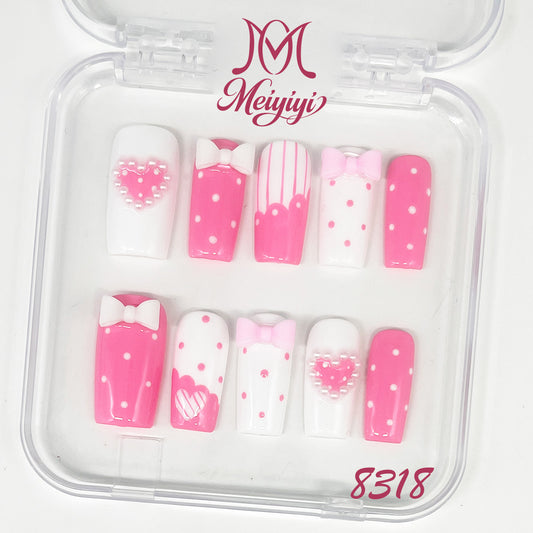 8318-MYY's designer original high-end design customized luxury hand-painted wearable nail art