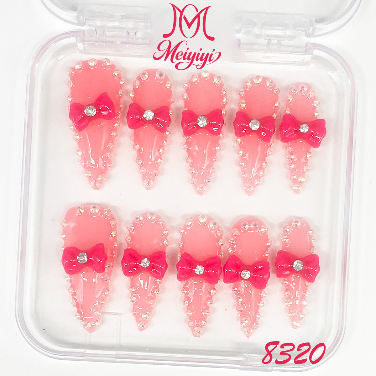 8320-MYY's designer original high-end design customized luxury hand-painted wearable nail art