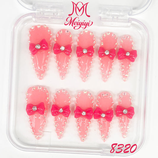 8320-MYY's designer original high-end design customized luxury hand-painted wearable nail art