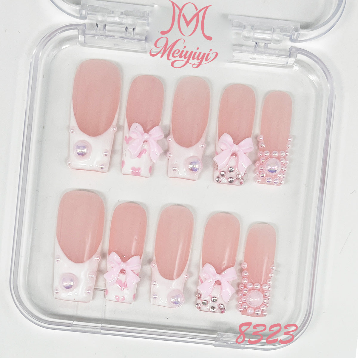 8323-MYY's designer original high-end design customized luxury hand-painted wearable nail art