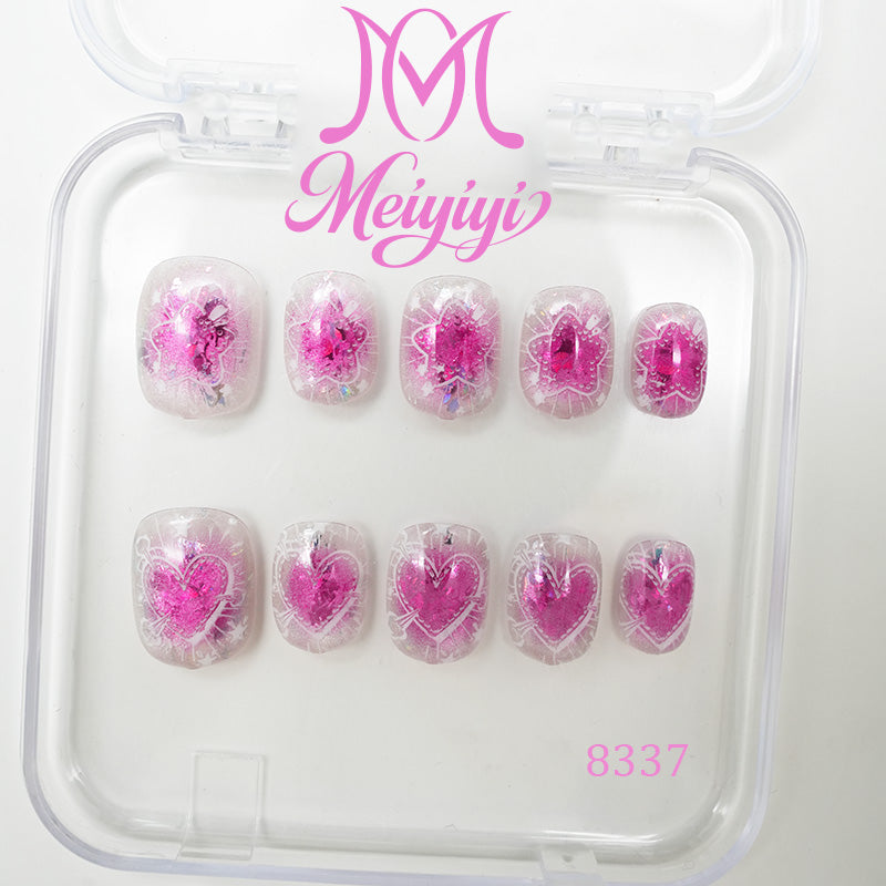 8337-MYY's designer original high-end design customized luxury hand-painted wearable nail art