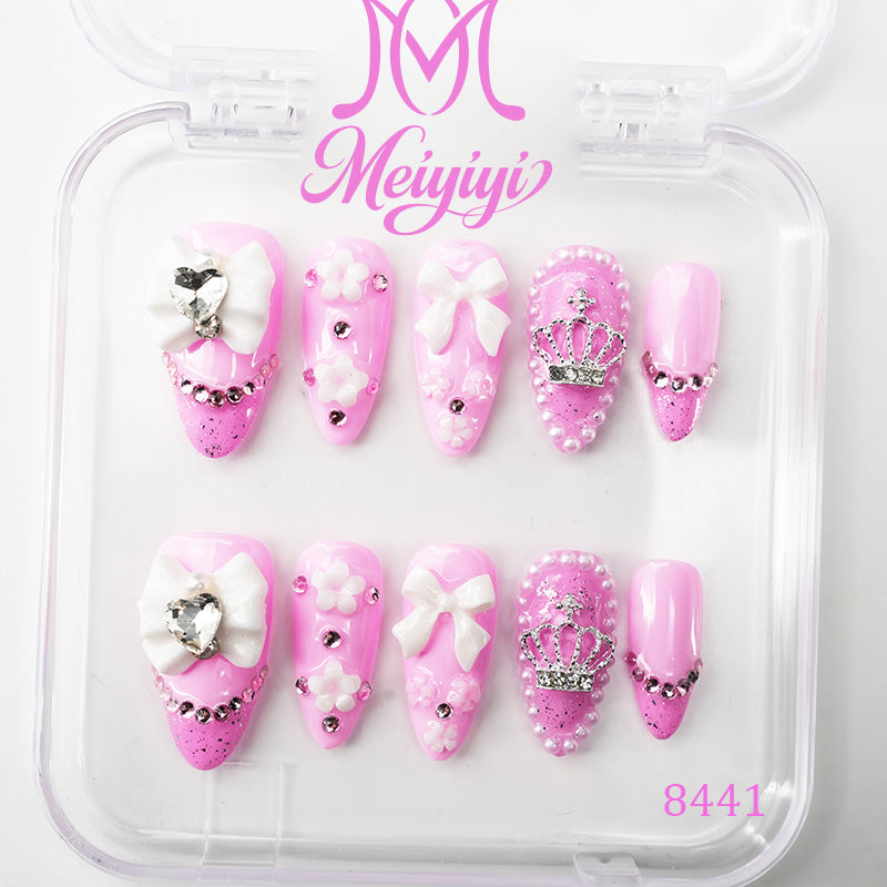 8441-MYY's designer original high-end design customized luxury hand-painted wearable nail art