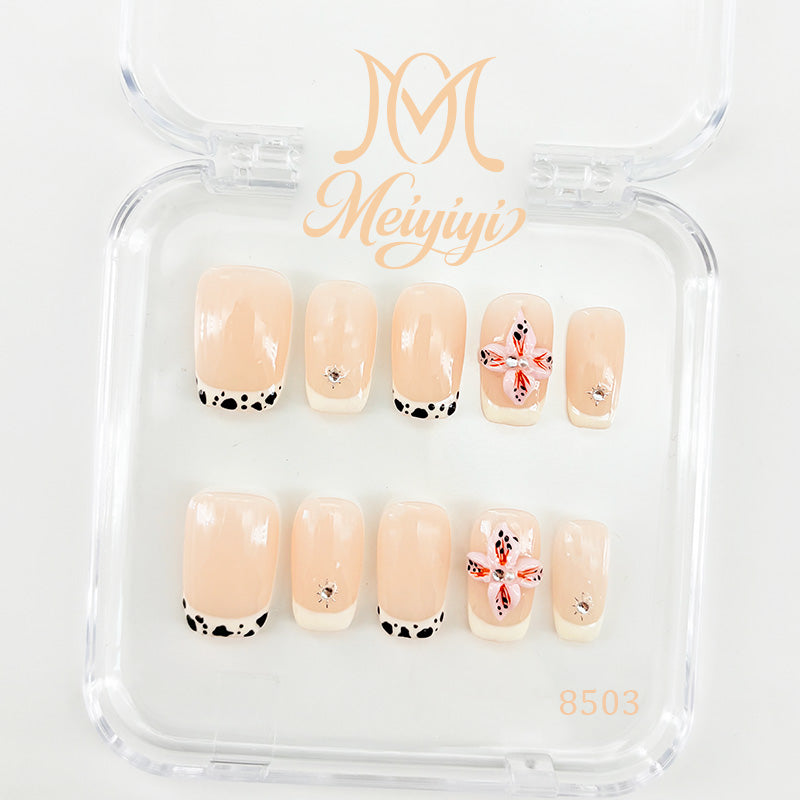 8503-MYY's designer original high-end design customized luxury hand-painted wearable nail art