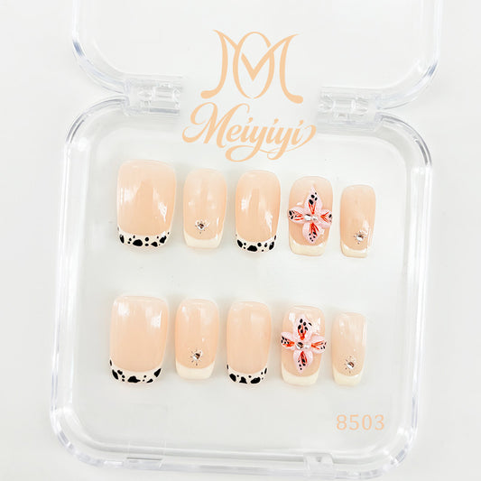 8503-MYY's designer original high-end design customized luxury hand-painted wearable nail art