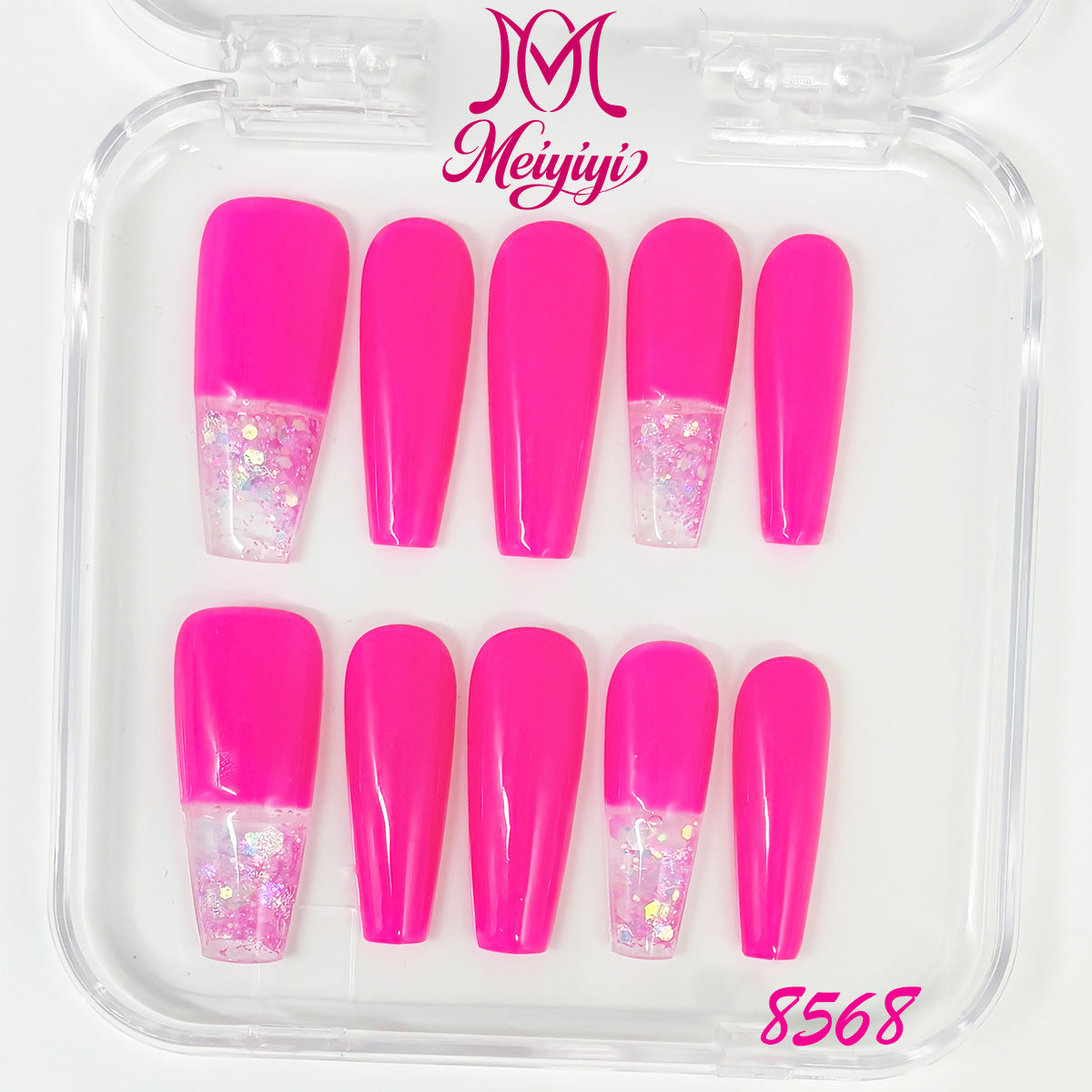 8568-MYY's designer original high-end design customized luxury hand-painted wearable nail art