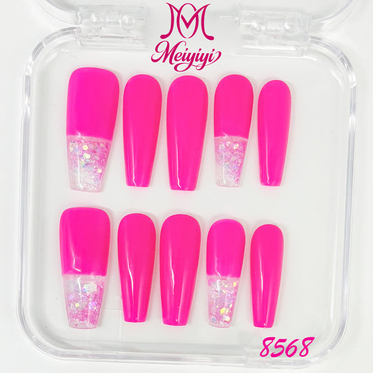 8568-MYY's designer original high-end design customized luxury hand-painted wearable nail art