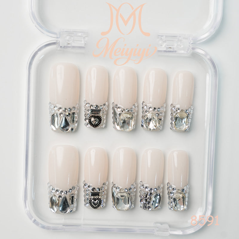 8591-MYY's designer original high-end design customized luxury hand-painted wearable nail art