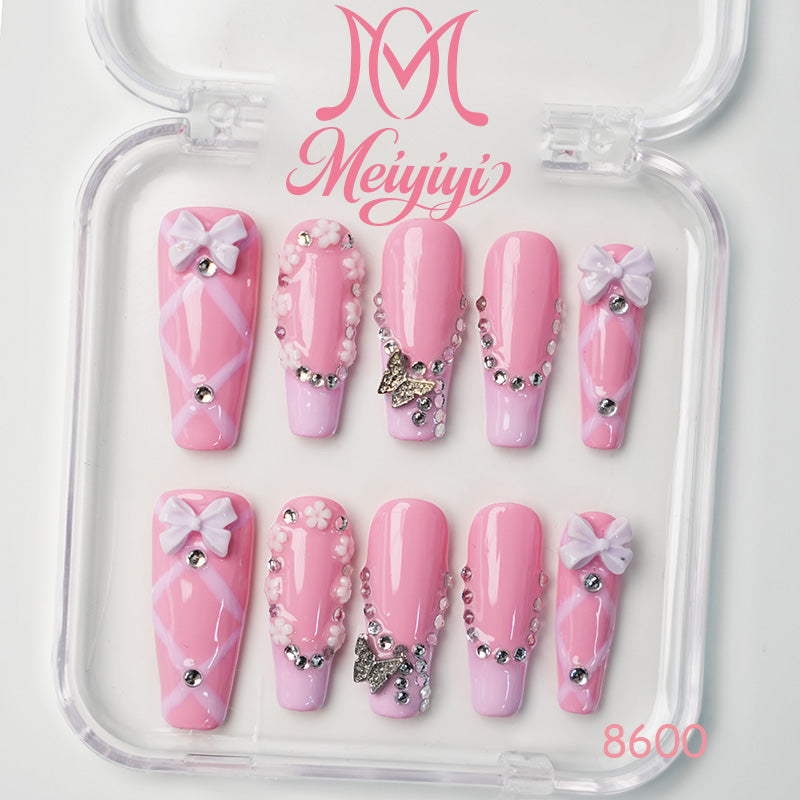 8600-MYY's designer original high-end design customized luxury hand-painted wearable nail art