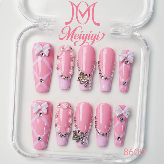 8600-MYY's designer original high-end design customized luxury hand-painted wearable nail art