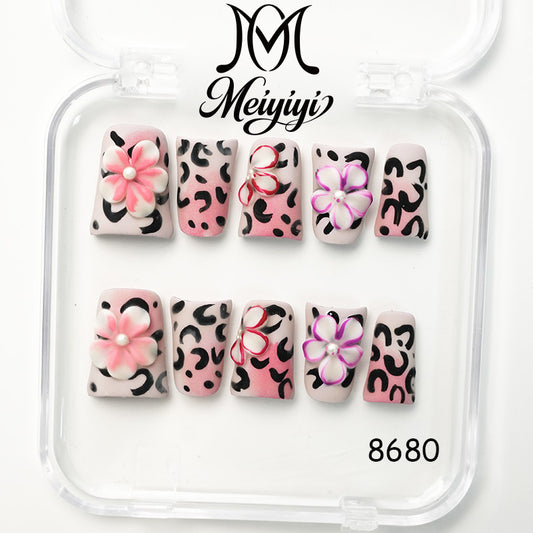 8680-MYY's designer original high-end design customized luxury hand-painted wearable nail art