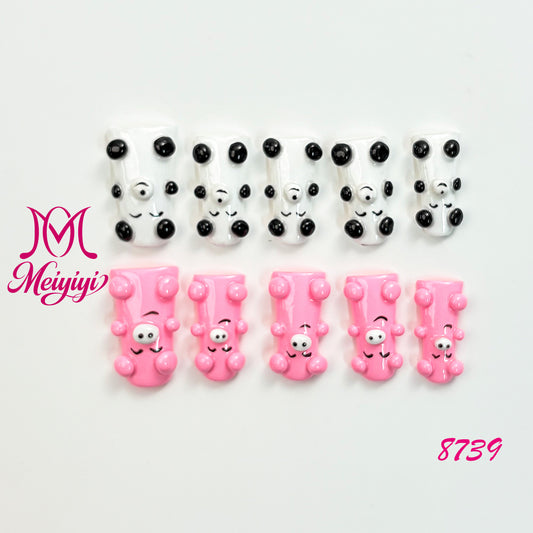 8739-MYY's designer original high-end design customized luxury hand-painted wearable nail art