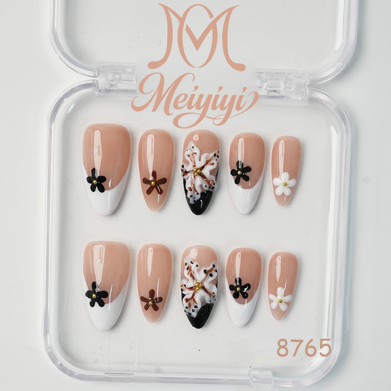8765-MYY's designer original high-end design customized luxury hand-painted wearable nail art