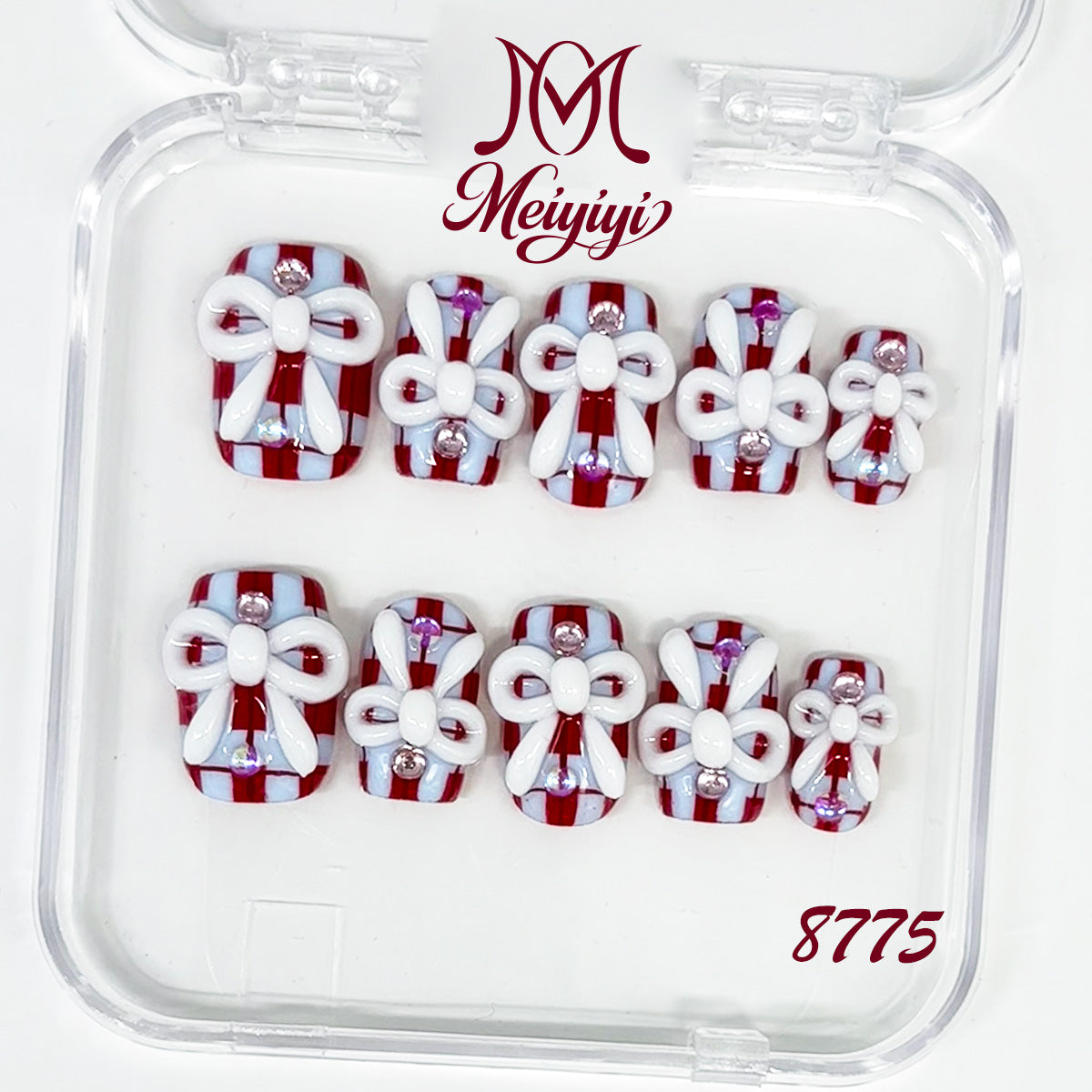 8775-MYY's designer original high-end design customized luxury hand-painted wearable nail art